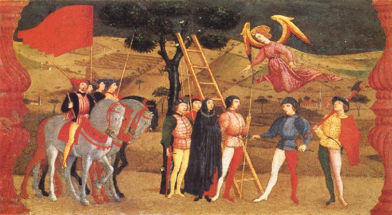 UCCELLO, Paolo Miracle of the Desecrated Host (Scene 4) aet China oil painting art